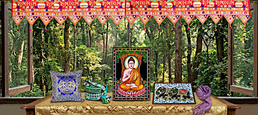 Textilien, hauptsächlich aus Indien und Nepal