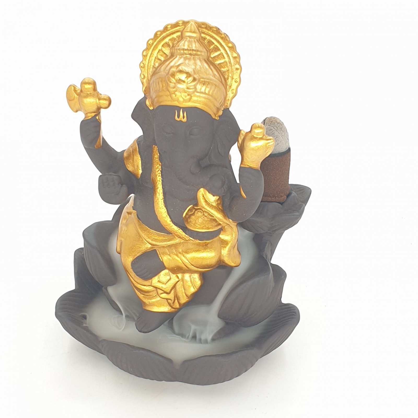 Ganesha Rückfluss Räucherkegelhalter