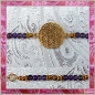 Preview: Zierliches Blume des Lebens Armband mit Amethyst und Messing