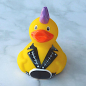 Preview: Punker Badeente Gummiente Quietscheente