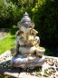 Preview: Große Ganesha Figur, liegend goldfarben mit Jnana Mudra