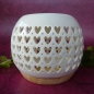Preview: Keramik Duftlampe Herzen
