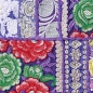 Preview: Violetter indischer Patchwork-Kissenbezug 1