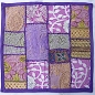 Preview: Violetter indischer Patchwork-Kissenbezug