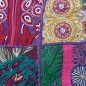 Preview: Violetter indischer Patchwork-Kissenbezug