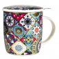 Preview: Teetasse Oriental mit Deckel und Edelstahl-Teefilter