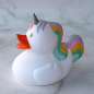 Preview: Einhorn Badeente Gummiente Quietscheente Badespielzeug