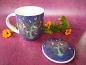 Preview: Tasse Lovebirds mit Deckel und Edelstahlfilter