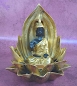 Preview: Räucherwasserfall Rückfluss-Kegelhalter Buddha-Lotus gold