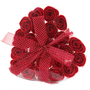 Preview: 9 rosa Seifenrosen Geschenkset