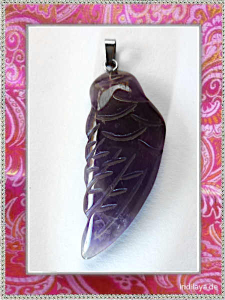 Amethyst Engelsflügel Edelsteinanhänger