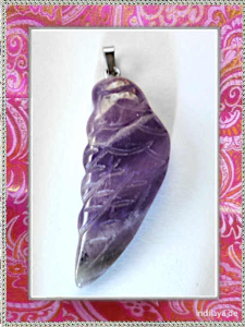 Amethyst  Engelsflügel Edelsteinanhänger