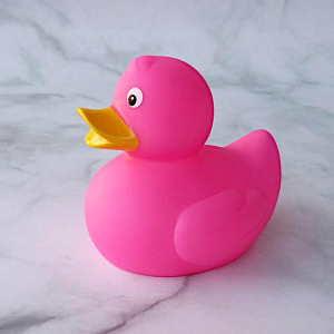 Pinke Badeente Gummiente Quietscheente