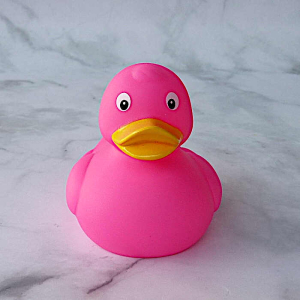 Pinke  Badeente Gummiente Quietscheente
