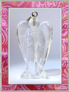 Bergkristall Engel Edelsteinanhänger