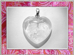 Bergkristall Herz Edelsteinanhänger