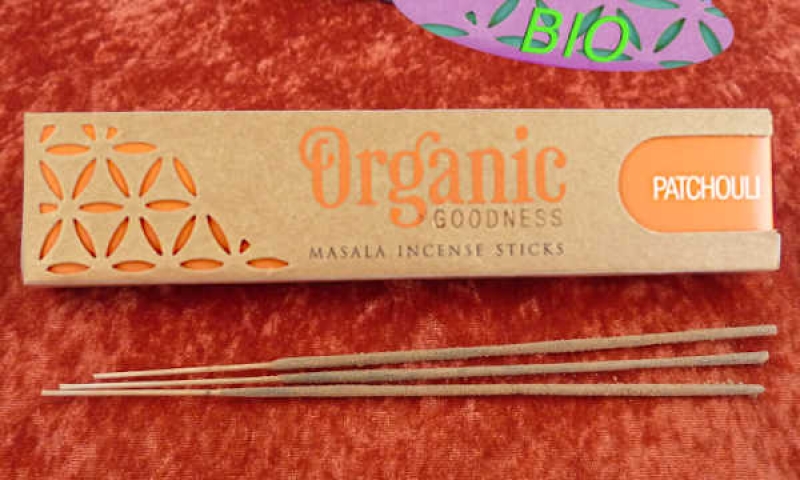 Patchouli Bio Räucherstäbchen von Song Of India Organic Goodness