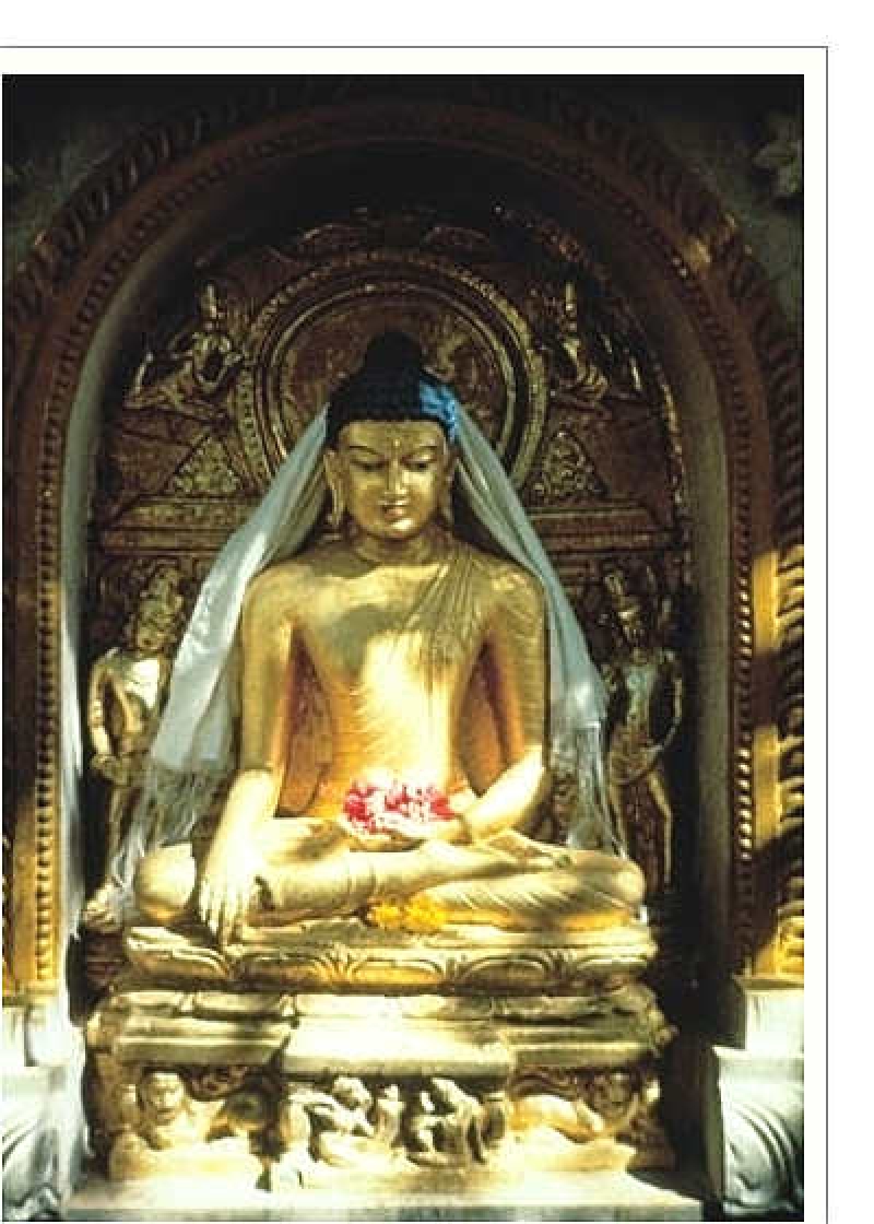 Briefkarte Golden Buddha