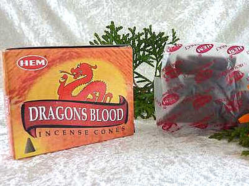 Dragons Blood / Drachenblut Räucherkegel  HEM 10 Stck