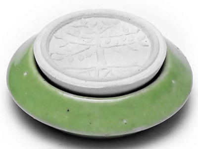 Preview: Duftstein Baum des Lebens mit grünem Tellerchen