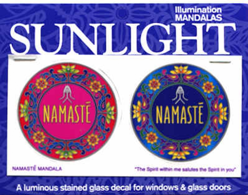 Fenstersticker Aufkleber Namaste  Sunlight