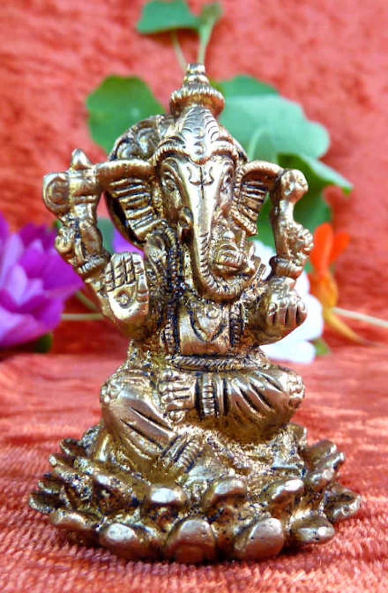 Ganesha Statue Messing