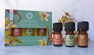 Geschenkset 3 ätherische Ölmischungen - Happiness von Song of India