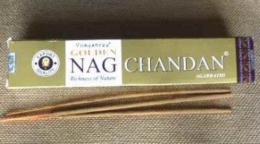 Vijayshree Golden Nag Chandan Sandelholz Räucherstäbchen ,  15g