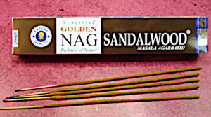 Vijayshree Golden Nag Sandalwood Sandelholz  Räucherstäbchen   15g