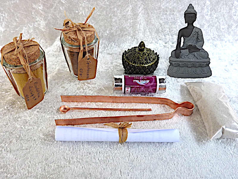 Inhalt  Geschenkschachtel Buddha Meditation