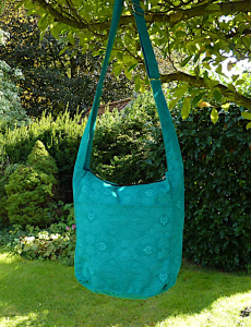 Preview: Indische Umhängetasche Shopper rot