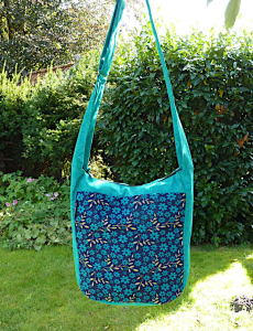 Indische Umhängetasche Shopper türkis