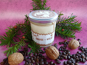 Duftkerze  Kaffee Walnuss