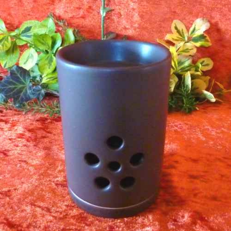 Keramik Duftlampe Schokobraun