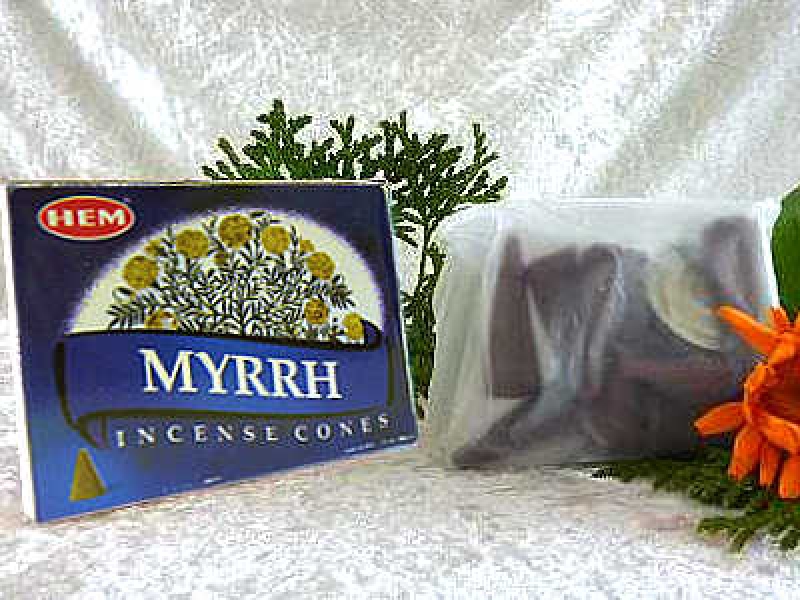 Myrrhe Räucherkegel  HEM 10 Stck