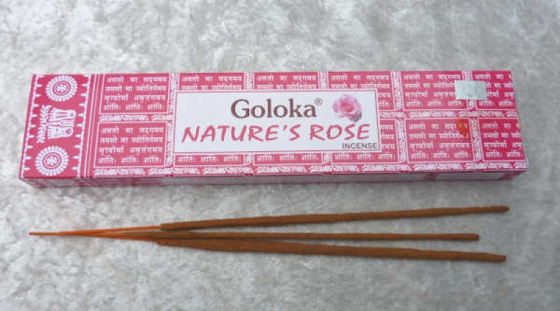 Goloka Nature´s  Rose  Masala Räucherstäbchen 15g