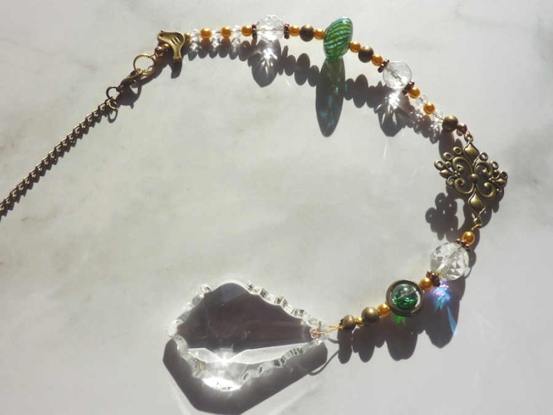Sonnenfänger Suncatcher Bronze Regenbogenkristallen