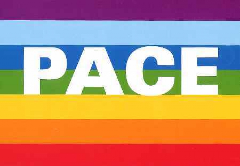 Postkarte Pace Peace Frieden