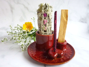 Preview: Halter für Smudge, Palo Santo und Räucherstäbchen