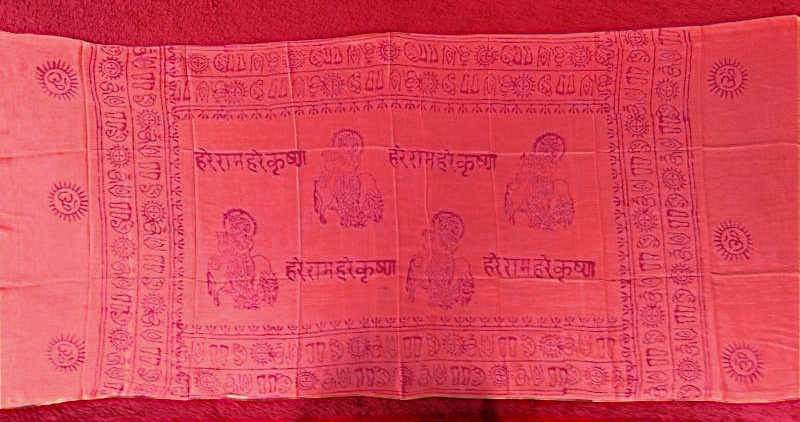 Ram Nami Tibetischer Benares Glücksschal Rot