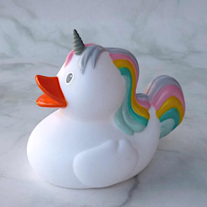 Einhorn Badeente Gummiente Quietscheente Badespielzeug