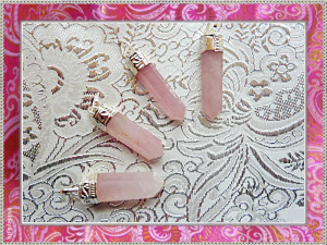 Edelsteinspitze  Rosenquarz