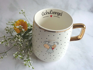 Preview: Tasse Becher Schutzengel Porzellan 480ml