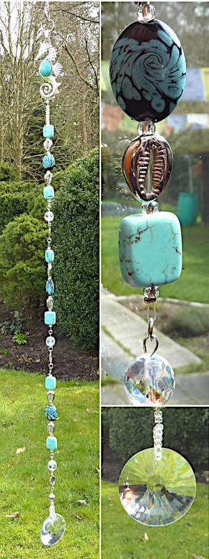 Preview: Suncatcher la mer  das Meer  XXL Türkis  104 cm