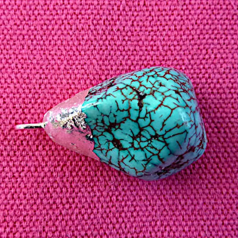Preview: Türkis Nugget Anhänger  2
