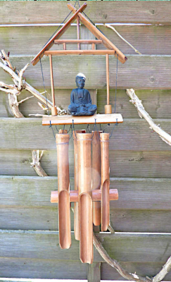 Buddha Bambus Windspiel