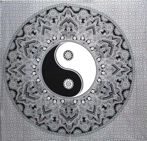 Yin Yang Tagesdecke Wandbehang Dekotuch Vorhang