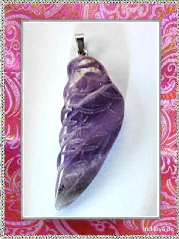 Amethyst  Engelsflügel Edelsteinanhänger