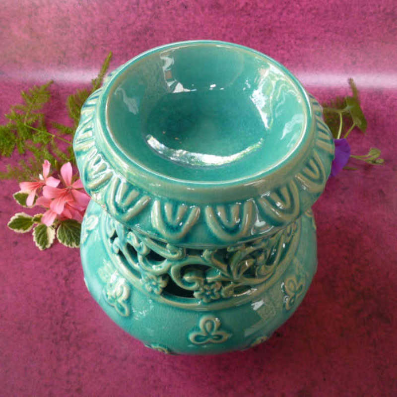 orientalisch Duftlampe Keramik Türkis