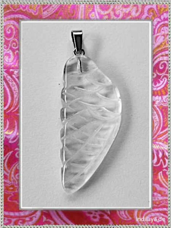Bergkristall Engelsflügel Edelsteinanhänger